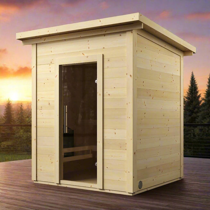 SaunaLife G2 4 Person Garden Series Outdoor Home Sauna Kit