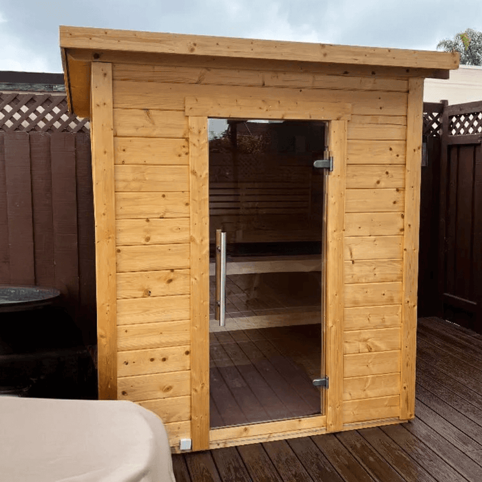 SaunaLife G2 4 Person Garden Series Outdoor Home Sauna Kit