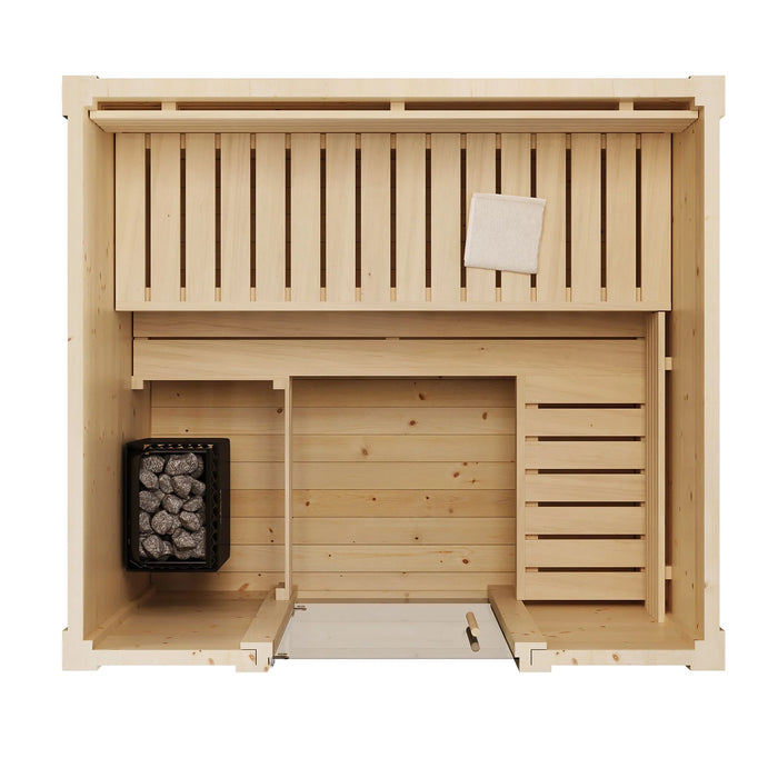 SaunaLife G2 4 Person Garden Series Outdoor Home Sauna Kit