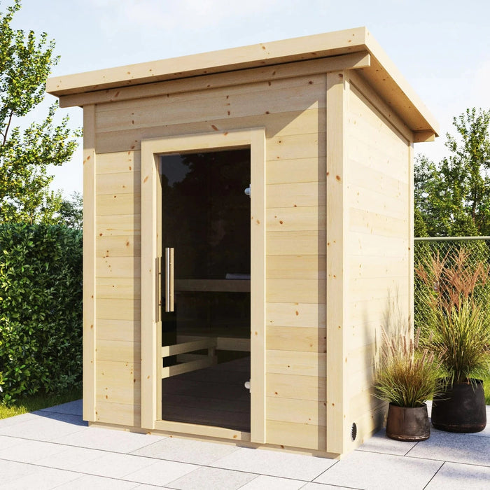 SaunaLife G2 4 Person Garden Series Outdoor Home Sauna Kit