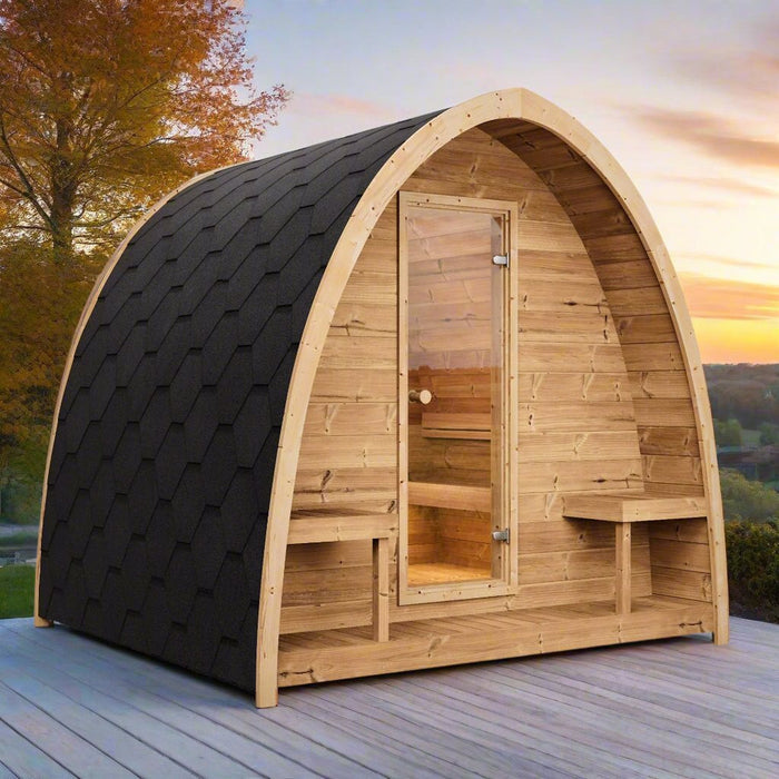SaunaLife G3 4 Person Outdoor Home Sauna Kit