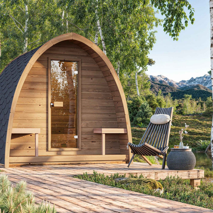 SaunaLife G3 4 Person Outdoor Home Sauna Kit