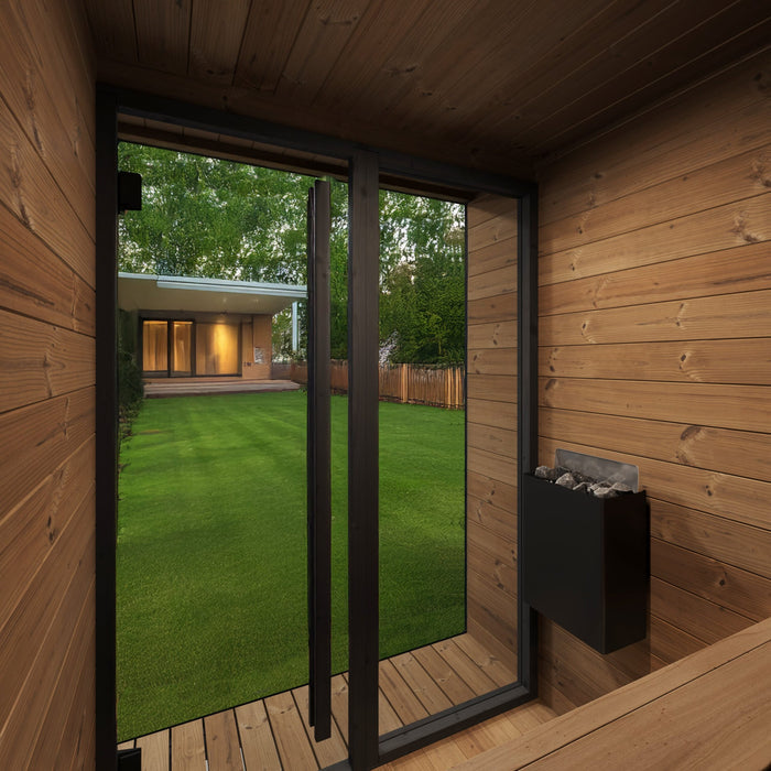 SaunaLife GL4 4 Person Garden Luxury Series Outdoor Sauna Kit