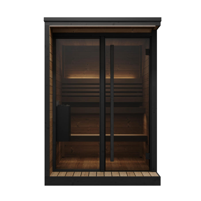 SaunaLife GL4 4 Person Garden Luxury Series Outdoor Sauna Kit