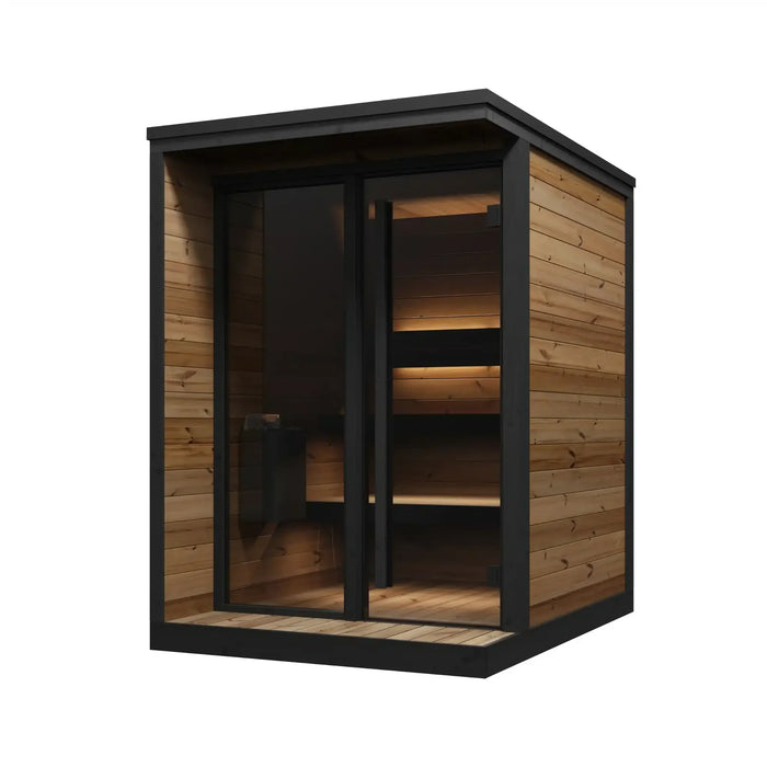 SaunaLife GL4 4 Person Garden Luxury Series Outdoor Sauna Kit