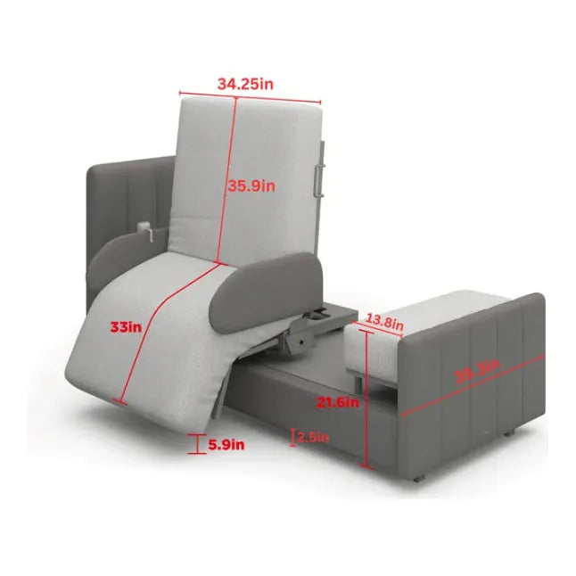 Charme Starsleep Orin Rotating Full Electric Lift Assist Bed with Heat & Massage