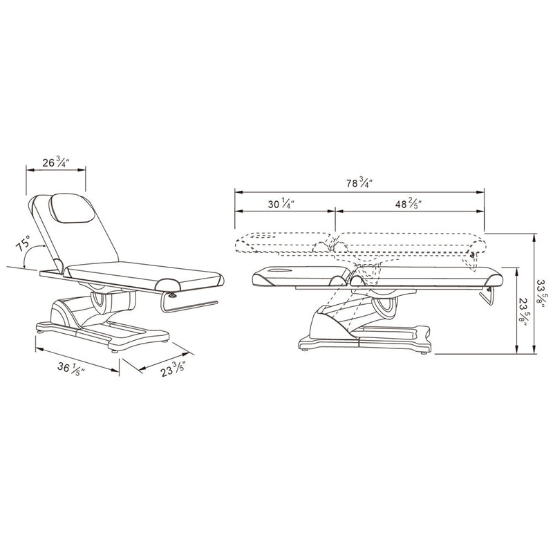 DIR Serenity Electric Treatment Table 2-Motors