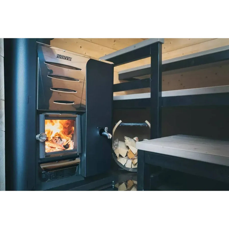 Harvia Pro 20 RS Pro Series, 24.1kW, Sauna Wood Stove with Water Tank