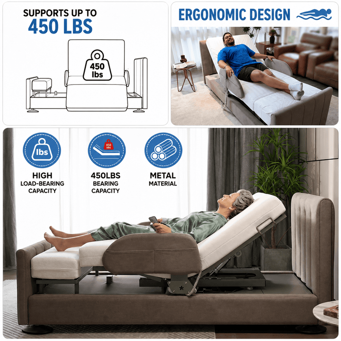 StarSleep Arlo Rotating Care Bed for Seniors