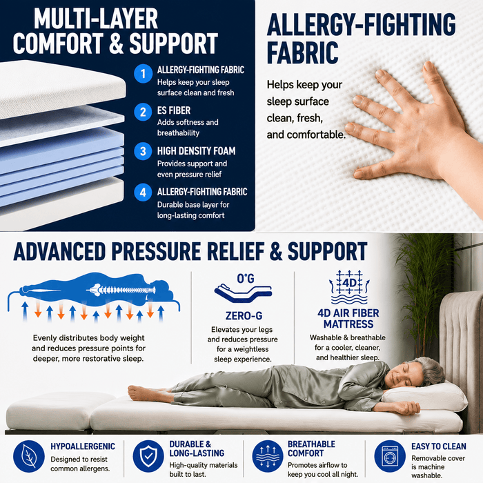 StarSleep Arlo Rotating Care Bed for Seniors