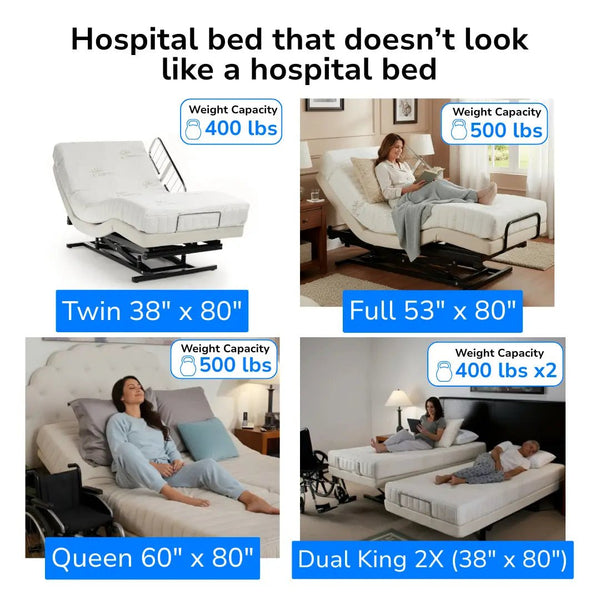 Transfer Master Supernal 3 Function Hi-Low Adjustable Bed