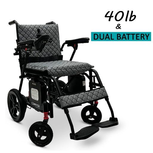 X-7 ComfyGO Ultra-Lightweight Dual Battery Electric Wheelchair